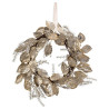 Couronne Feuille Doré D40cm - FEERIC LIGHTS & CHRISTMAS - 183861