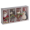  Kit 4 Pièces Sujet de Noël Polyfoam - FEERIC LIGHTS & CHRISTMAS - 184203