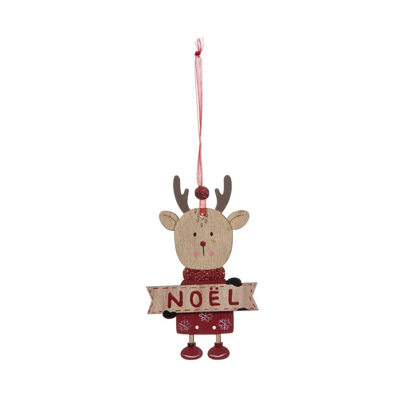Lot de 3 Sujet de Noël Bois Premier Noël - FEERIC LIGHTS & CHRISTMAS - 184305