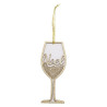 Lot de 2 Sujet de Noël Bois Style Verre Doré - FEERIC LIGHTS & CHRISTMAS - 184316