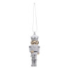 Lot de 3 Sujet de Noël Casse noisette Argenté/Blanc - FEERIC LIGHTS & CHRISTMAS - 184338