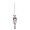 Lot de 3 Sujet de Noël Casse noisette Argenté/Blanc - FEERIC LIGHTS & CHRISTMAS - 184338