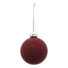 Boule de Noël Kit Rouge en Verre X3 80mm - FEERIC LIGHTS & CHRISTMAS - 184531