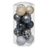 Boule de Noël 50mm x15 Lisse Déco Rando - FEERIC LIGHTS & CHRISTMAS - 694504L2