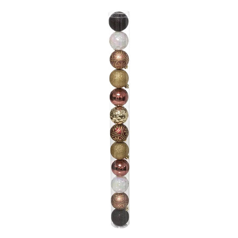 Boule de Noël 60mm x12 Grand Hotel - FEERIC LIGHTS & CHRISTMAS - 129154G1