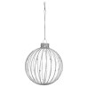 Lot de 2 Boule de Noël Verre Kit x2 100mm Blanc  - FEERIC LIGHTS & CHRISTMAS - 184533