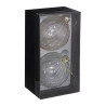 Lot de 2 Boule de Noël Verre Kit x2 100mm Blanc  - FEERIC LIGHTS & CHRISTMAS - 184533