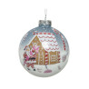 Boules de Noël en Verre avec décoration Bonbons & Père Noël 3 pcs 