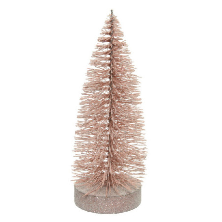 Mini Sapin Pailleté 10x30cm Rose poudré - EVERLANDS - 680355