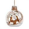 Boule de Noël Transparent Oiseau à l’Intérieur 