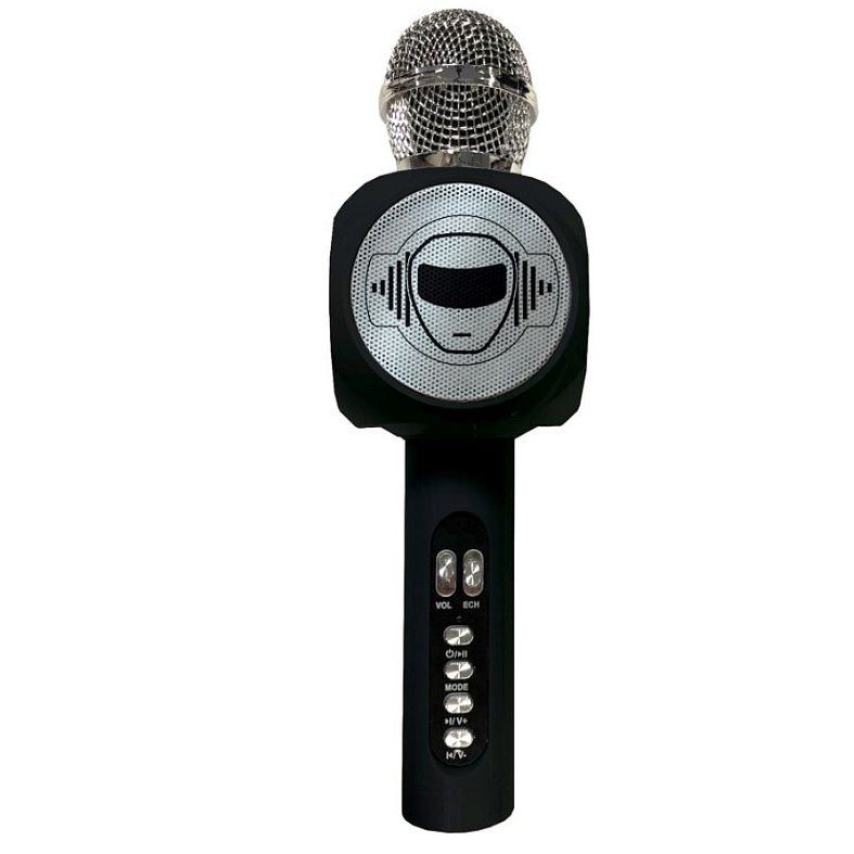 Micro Karaoké sans fil avec enceinte Bluetooth® intégrée iParty, avec  effets lumineux et fonction changement de voix 