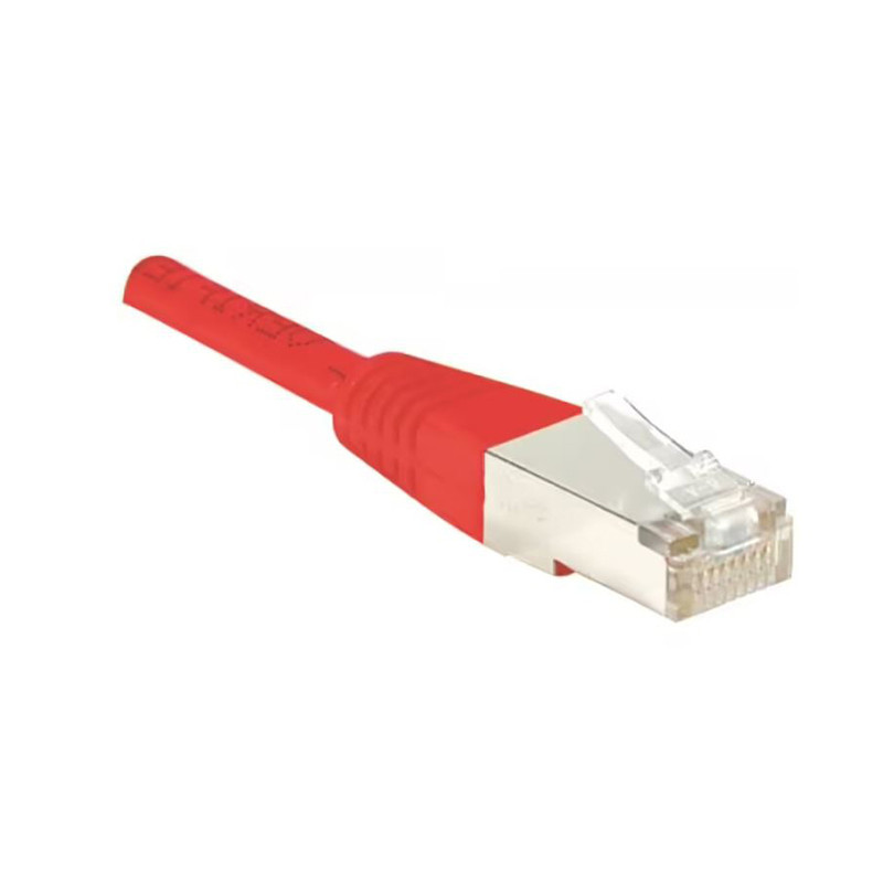 Câble réseau RJ45 Cat6 50m Rouge - EXERTIS CONNECT - CAB_RJ45_CAT6_50MR