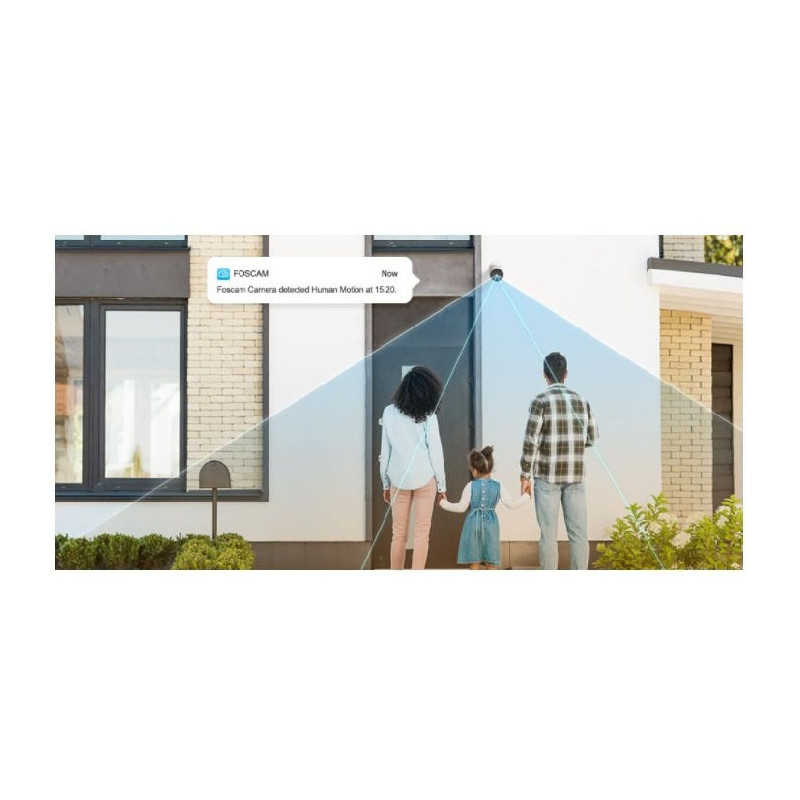 Caméra de sécurité Wifi Bi-Bande IR/LEDs IP66 4MP Blanc - FOSCAM - CAM_FOSCAM_S41