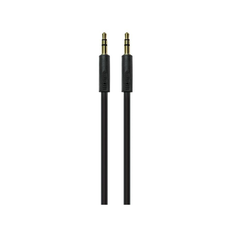 Câble audio Jack 3,5mm Mâle/Mâle 2m Noir - VOLKANO - VOL_CAB348_BK