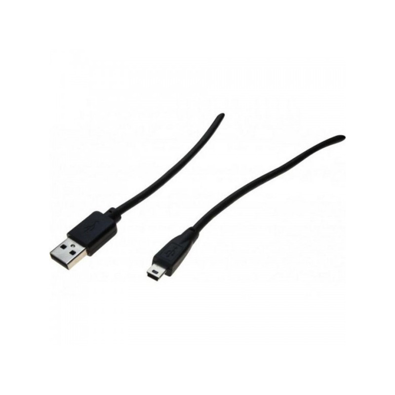 Câble USB 2,0 vers Mini USB Type B 2m Noir - EXERTIS CONNECT - CAB_USB2_532517