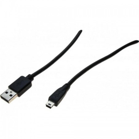 Câble USB 2,0 vers Mini USB Type B 2m Noir - EXERTIS CONNECT - CAB_USB2_532517