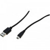 Câble USB 2,0 vers Mini USB Type B 2m Noir - EXERTIS CONNECT - CAB_USB2_532517