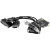 Carte PCI-Express 2 sérieS + 1x Low Profile Noir - DEXLAN - CON_PCIE_2SER_1PAR