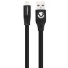 Câble Lightning Plat PVC Série Slim 1,2m Noir - VOLKANO - VOL_VK_20084_BK