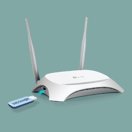 Routeur sans fil 3G/4G WiFi N 300 Mbps Blanc - TP-LINK - TPLINK_MR3420