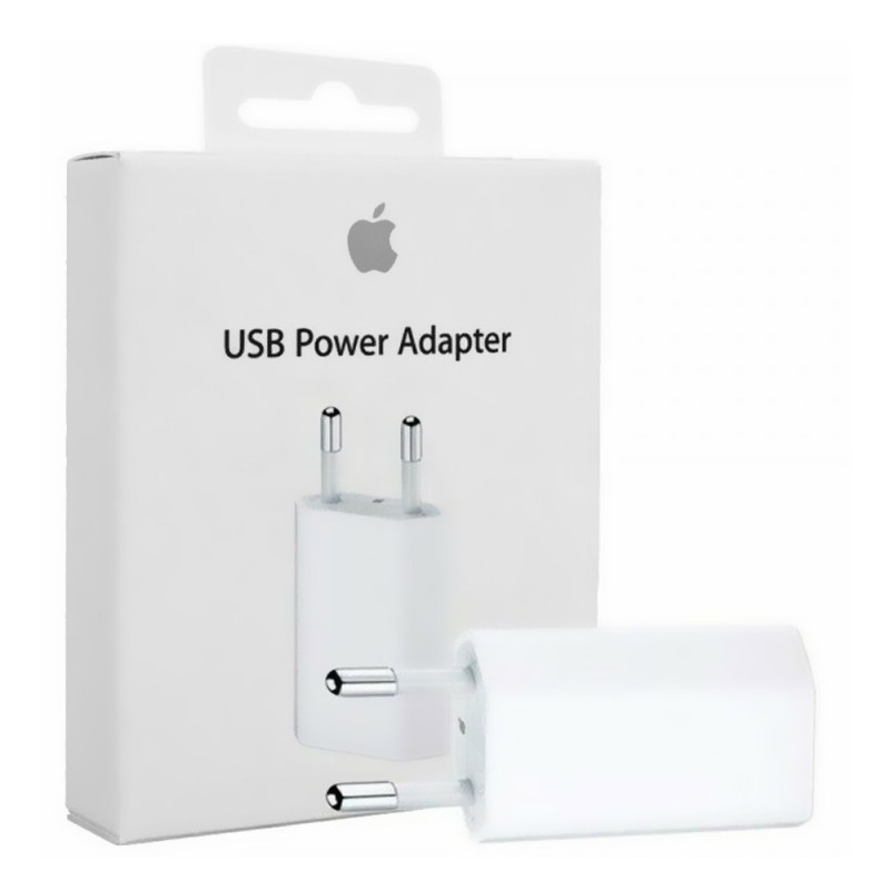 Adaptateur chargeur Secteur USB 5W Blanc - APPLE - ALIM_APPLE_MGN13