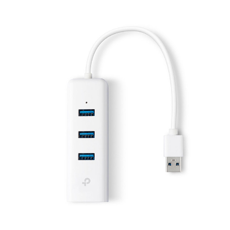 Adaptateur USB / Ethernet Gigabit + Hub 3 ports USB 3.0  Blanc - TP-LINK - TPLINK_UE330