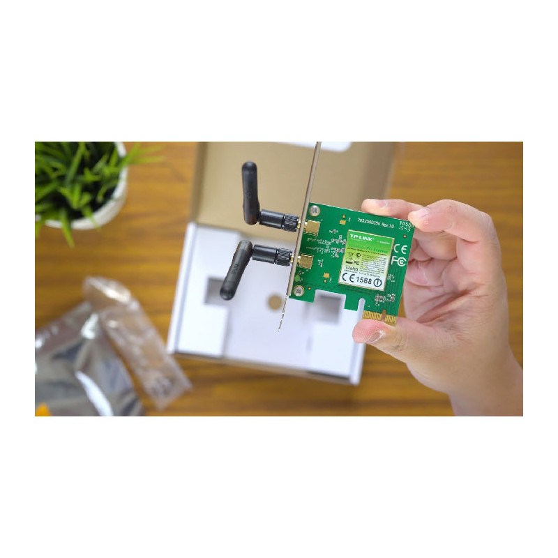 Adaptateur PCI Express WiFi N 300 Mbps + Equerre Low Profile - TP-LINK - TPLINK_WN881ND