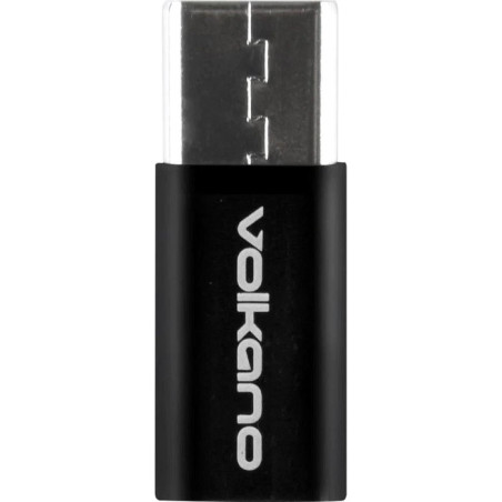 Micro Adaptateur Type-C vers Micro USB Noir - VOLKANO - VOL_VK_20037_BK