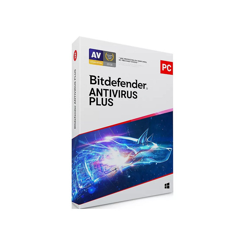 Logiciel + Optimisation Antivirus Plus 1 PC / 12 mois - BITDEFENDER - BITDEF_AV_1_12