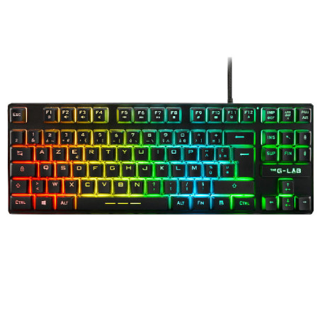 Clavier Gaming Keyz Caesium TKL RGB Noir - THE G-LAB - BS_KEYZ_CAESIUMTKL