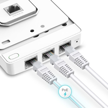 Point d'accès WiFi mural AC1200 Omada MU-MIMO Gigabit Blanc - TP-LINK - TPLINK_EAP235_WAL