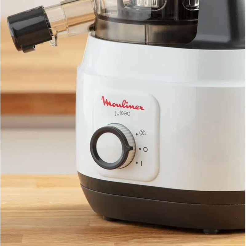 Extracteur de jus Juiceo 0.8L 150W Blanc/Gris - MOULINEX - ZU150110