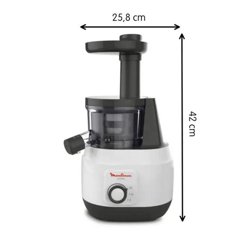 Extracteur de jus Juiceo 0.8L 150W Blanc/Gris - MOULINEX - ZU150110