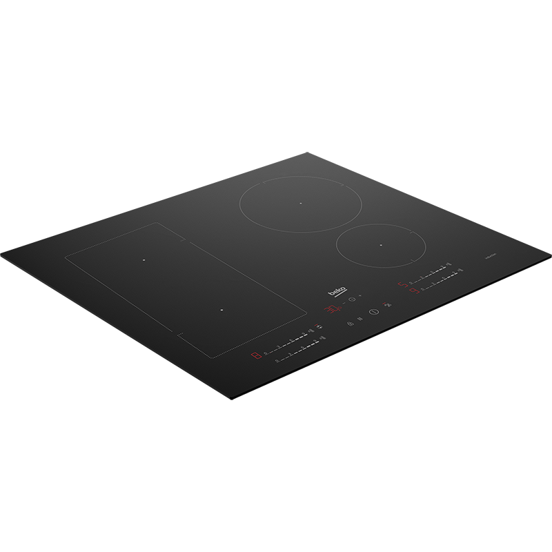 Table de cuisson à Induction 4 Foyers Noir - BEKO - HII74700UF