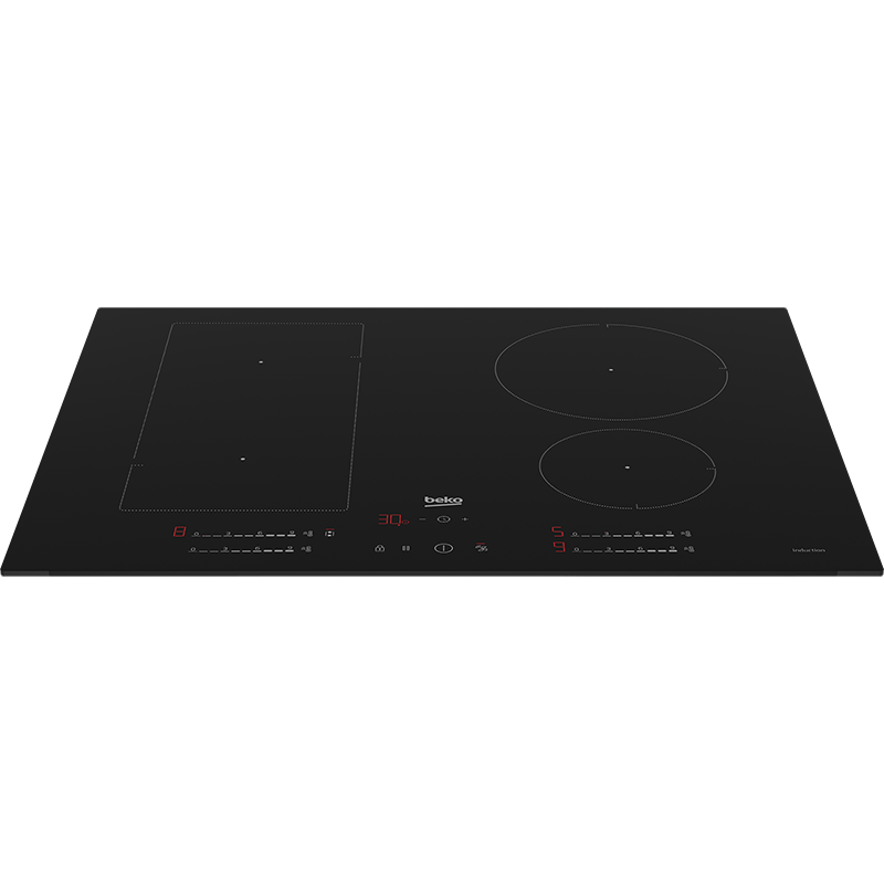 Table de cuisson à Induction 4 Foyers Noir - BEKO - HII74700UF