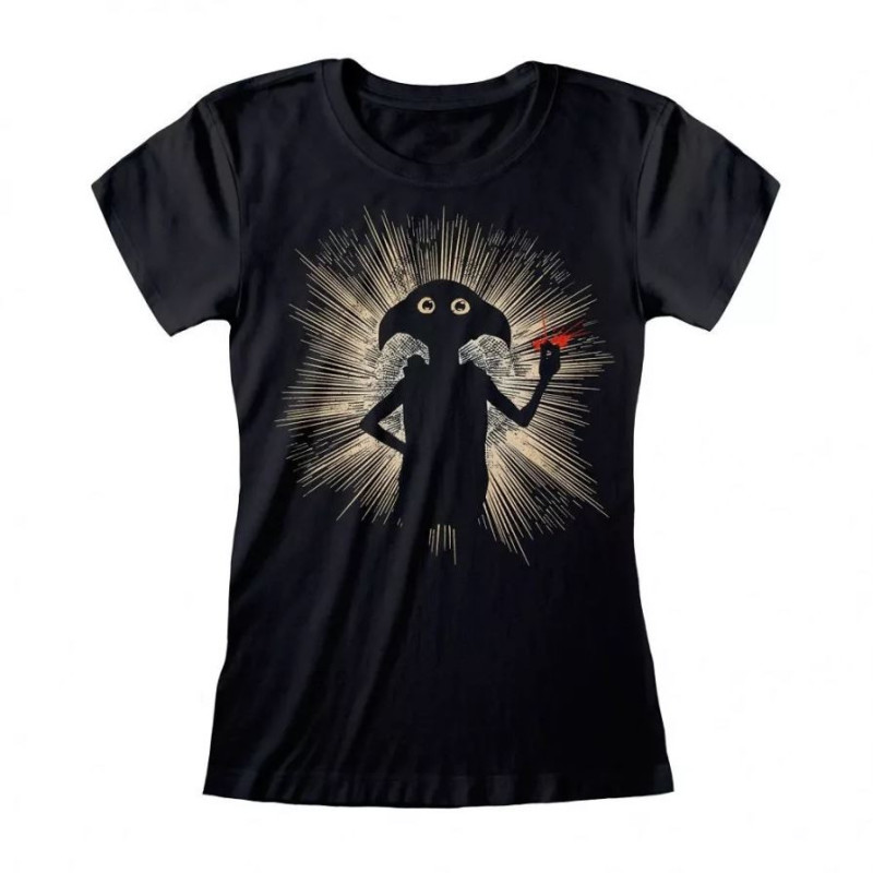 T-Shirt Girl Harry Potter Dobby S Noir - HEROES - 80180020219