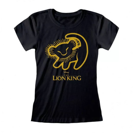 T-Shirt Girl Le Roi Lion Simba M Noir - HEROES - 80180020235