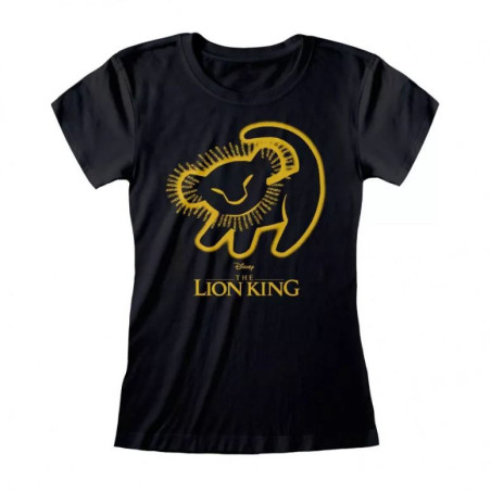 T-Shirt Girl Le Roi Lion Simba XL Noir - HEROES - 80180020236
