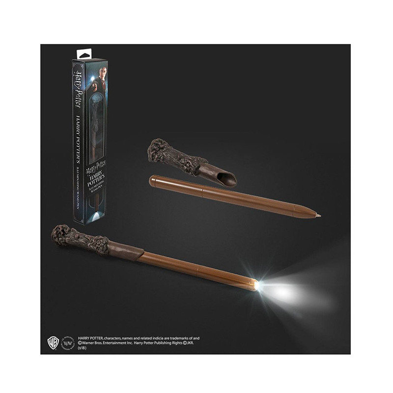 Stylo à Bille LED Harry Potter 23cm - NOBLE COLLECTION - 0849421004392