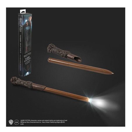Stylo à Bille LED Harry Potter 23cm - NOBLE COLLECTION - 0849421004392