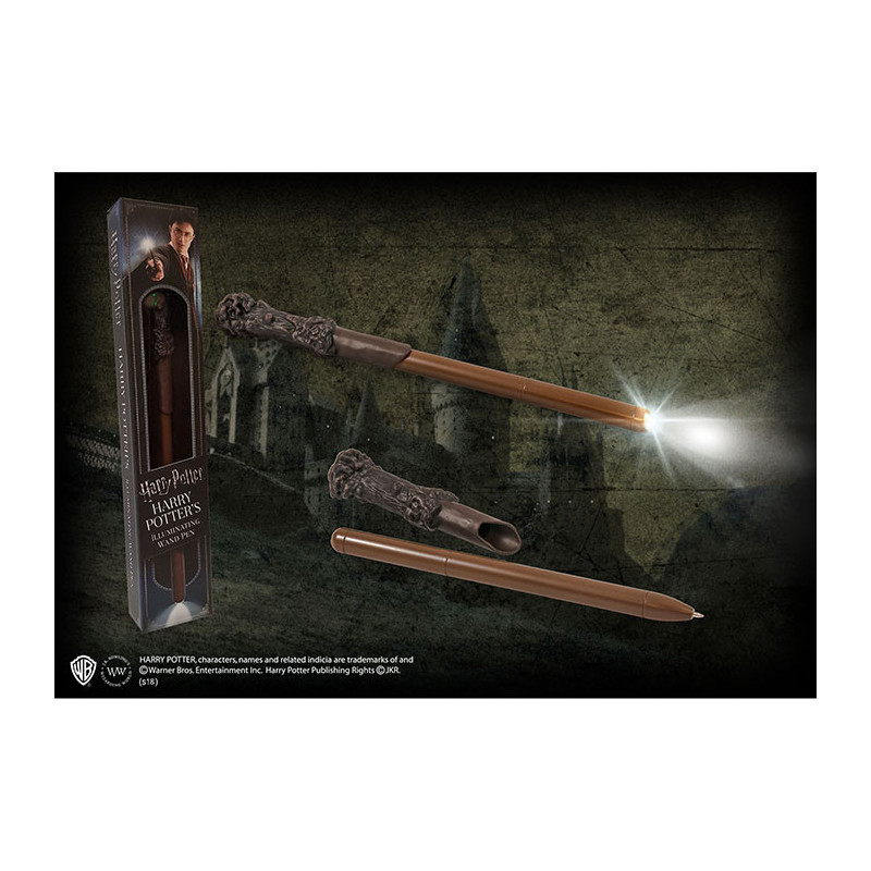 Stylo à Bille LED Harry Potter 23cm - NOBLE COLLECTION - 0849421004392