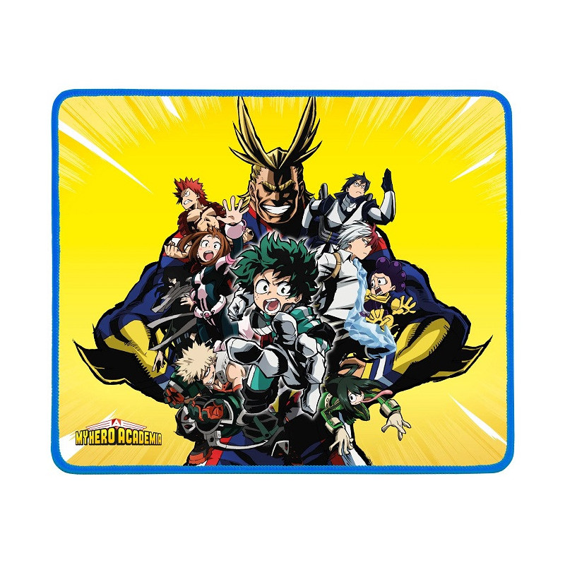 Konix My Hero Academia Chaise de Bureau Gaming - Inclinaison siège 15° - Cuir polyuréthane Lisse - Bleu et Blanc