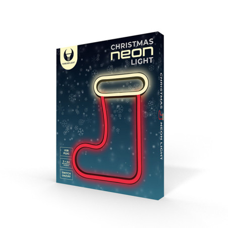 Néon LED Chaussette de Noel USB-A - FOREVER LIGHTS - NEON-16