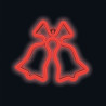 Néon LED Cloches de Noël  + USB FLNE17 Rouge Chauve-Souris - FOREVER LIGHTS - NEON-9