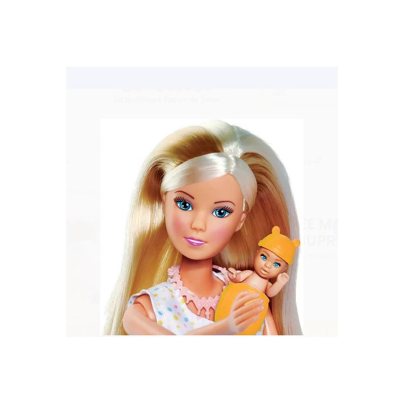 Poupée Steffi Love Bébé Surprise 15 accessoires -  SMOBY - Dès 3 ans