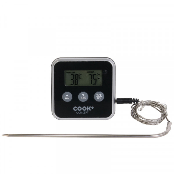 Thermomètre cuisson à sonde et minuteur - COOK CONCEPT - KC2053 