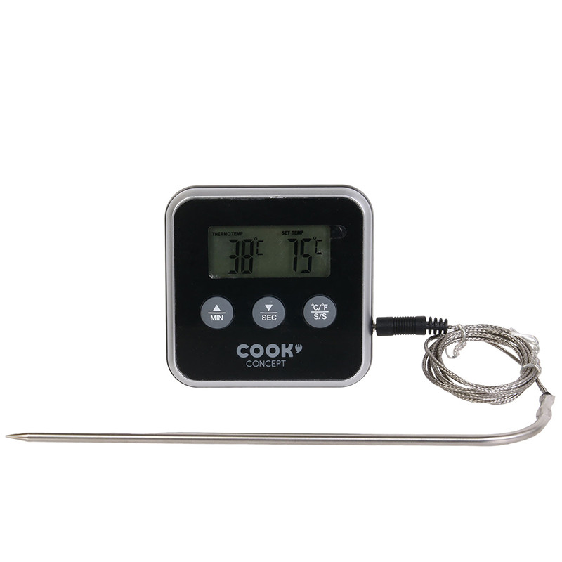 Thermomètre cuisson COOK CONCEPT a sonde et minuteur