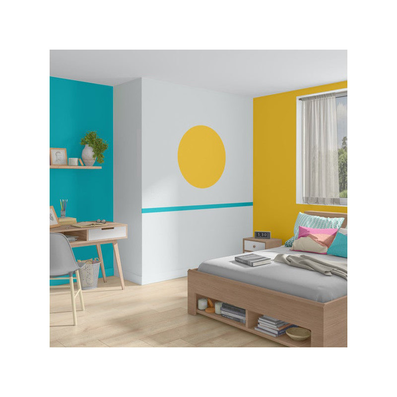 Peinture Mur/Boiserie/Radiateur Intérieure Bleu Miami 2 Mat 0,5L - LUXENS - 5588570