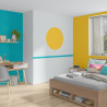 Peinture Mur/Boiserie/Radiateur Intérieure Bleu Miami 2 Mat 0,5L - LUXENS - 5588570
