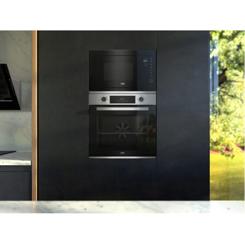 Micro-ondes et grill encastrable 25L Noir - BEKO - BMGB25333X